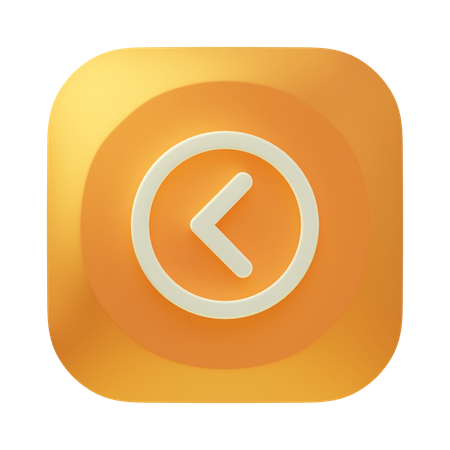 Arrow Left  3D Icon