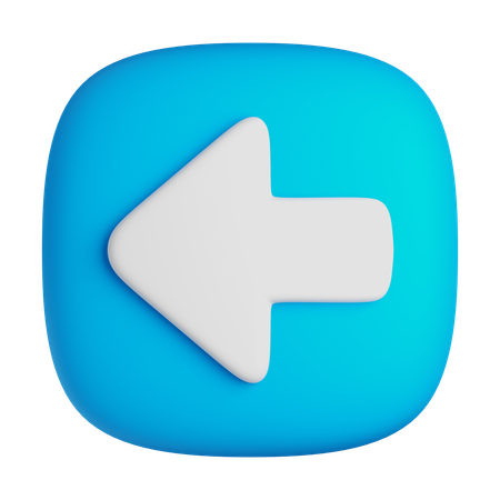 Arrow Left  3D Icon