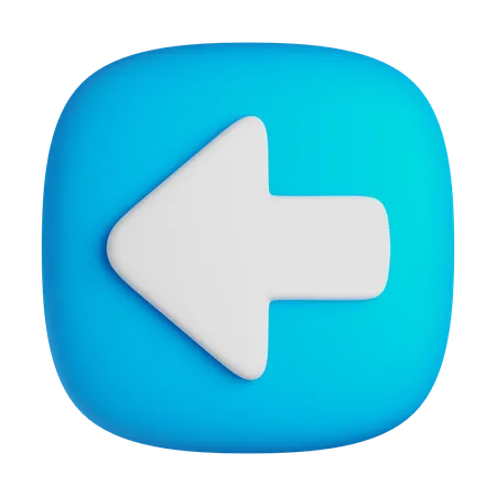 Arrow Left  3D Icon