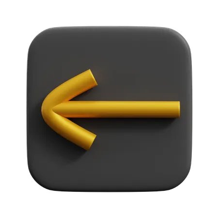 Arrow Left  3D Icon