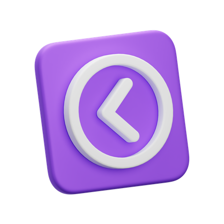 Arrow Left  3D Icon