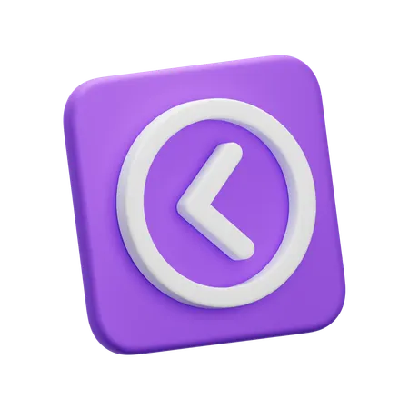 Arrow Left  3D Icon