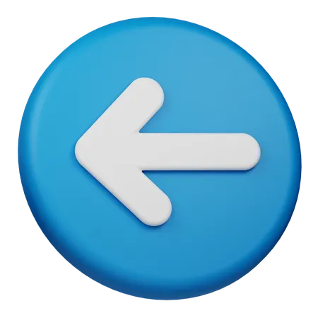 Arrow Left  3D Icon