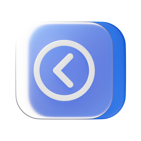 Arrow Left  3D Icon