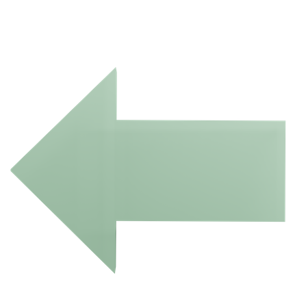 Arrow Left  3D Icon