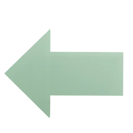 Arrow Left  3D Icon