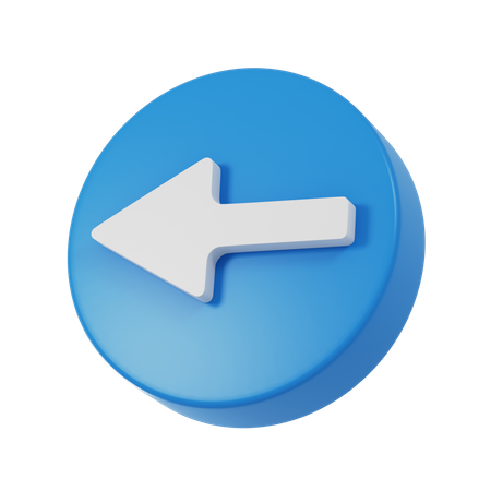 Arrow Left  3D Icon