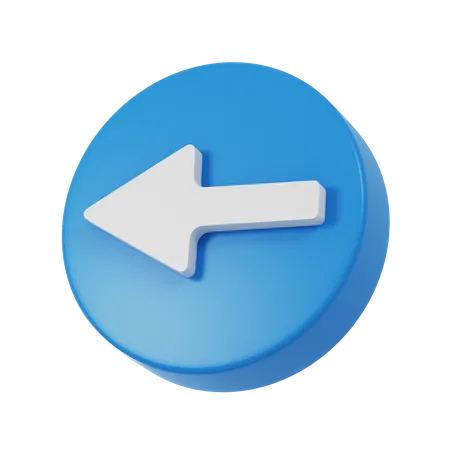 Arrow Left  3D Icon