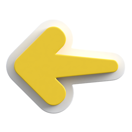Arrow Left  3D Icon