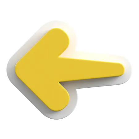 Arrow Left  3D Icon
