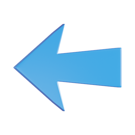 Arrow Left  3D Icon