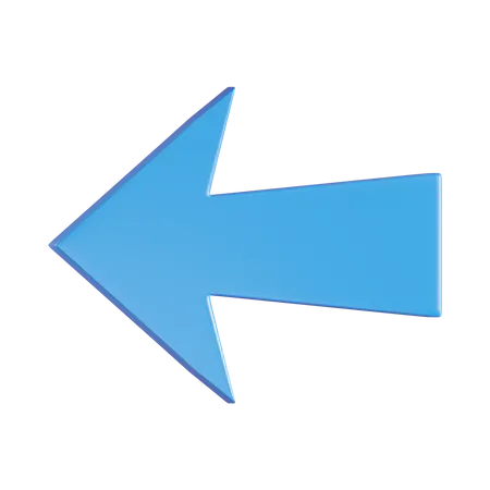 Arrow Left  3D Icon