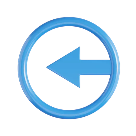 Arrow Left  3D Icon