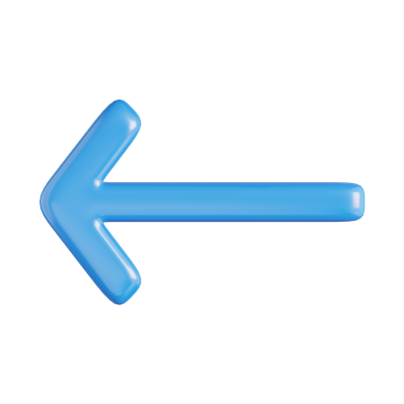 Arrow Left  3D Icon