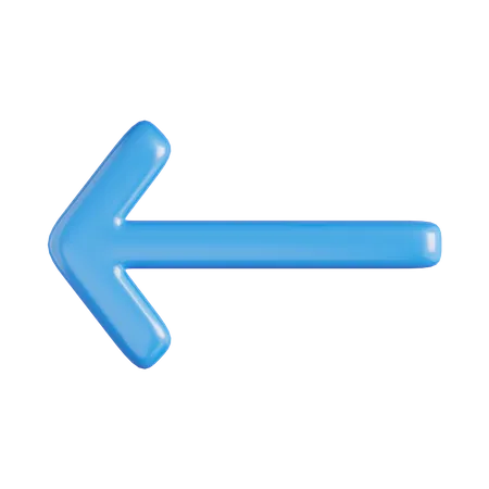 Arrow Left  3D Icon