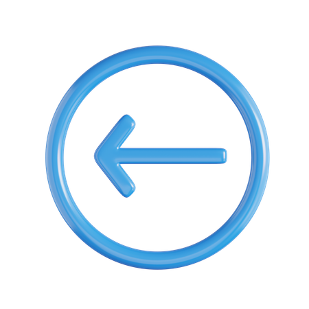 Arrow Left  3D Icon