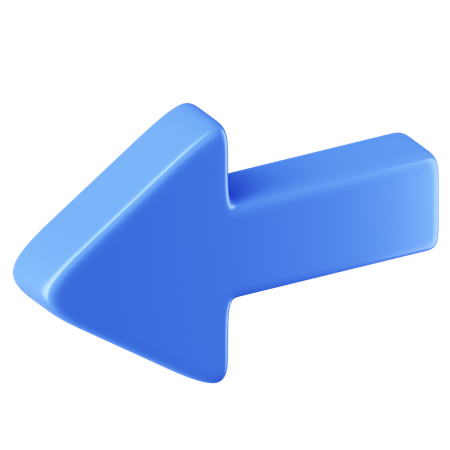 Arrow Left  3D Icon