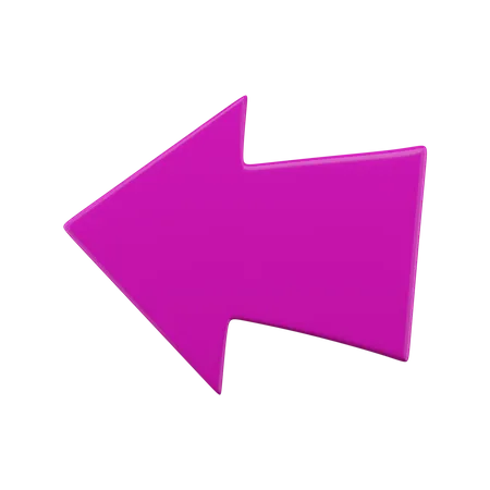 Arrow Left  3D Icon