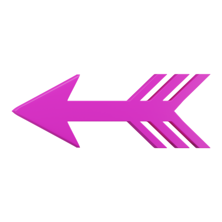 Arrow Left  3D Icon