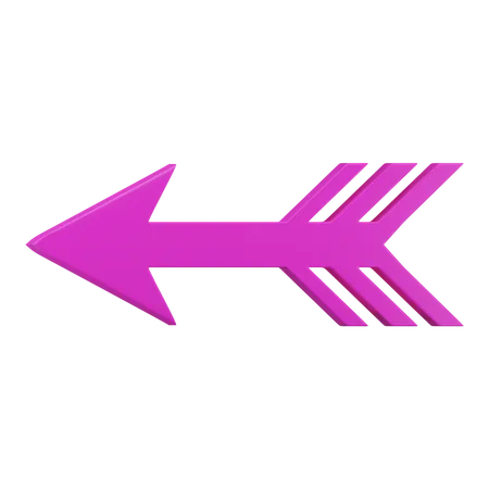 Arrow Left  3D Icon