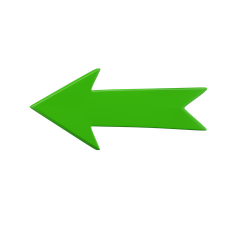 Arrow Left  3D Icon