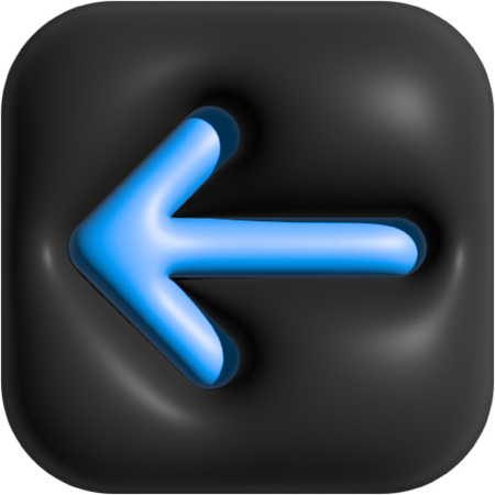 Arrow-Left  3D Icon