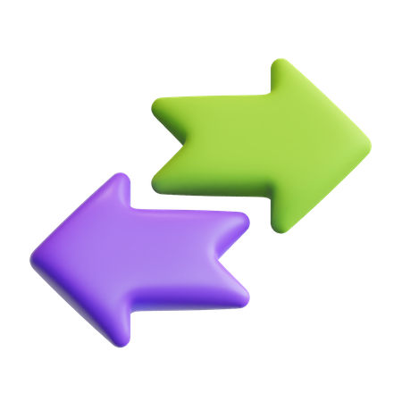 Arrow left and right 2  3D Icon