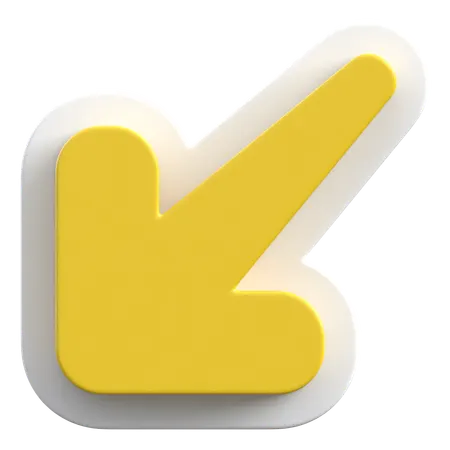 Arrow Left Down  3D Icon