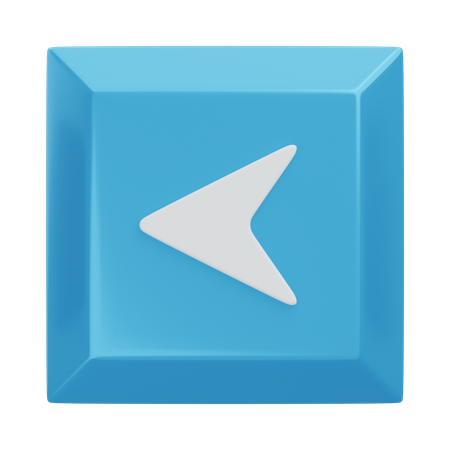 Arrow Left Keyboard Key  3D Icon