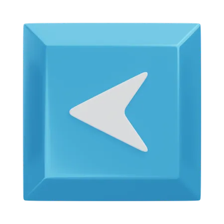 Arrow Left Keyboard Key  3D Icon