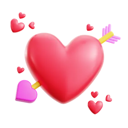 Arrow Love  3D Icon