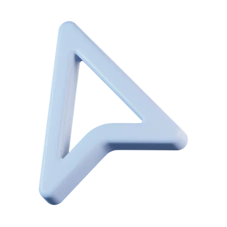 Arrow Pointer Line  3D Icon