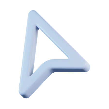 Arrow Pointer Line 3D Icon