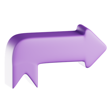 Arrow Pointing Right  3D Icon