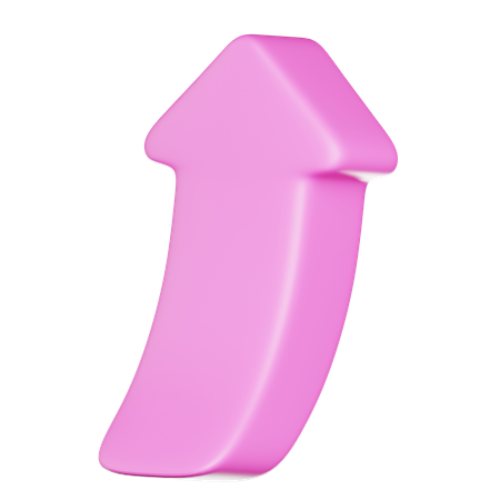 Arrow Pointing Up  3D Icon