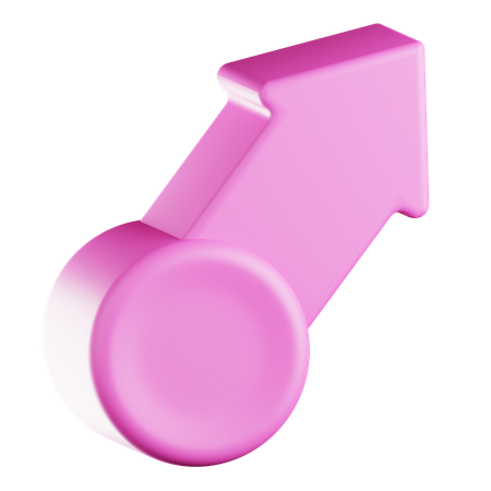 Arrow Pointing Upward  3D Icon