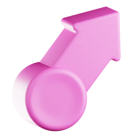 Arrow Pointing Upward  3D Icon