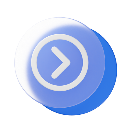 右矢印  3D Icon