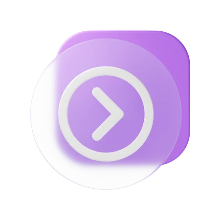 右矢印  3D Icon