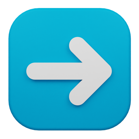 Arrow Right  3D Icon