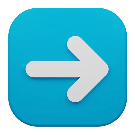 Arrow Right  3D Icon