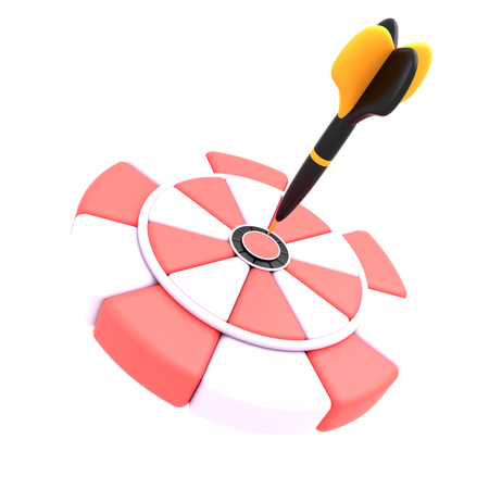 Arrow Target 3D Illustration