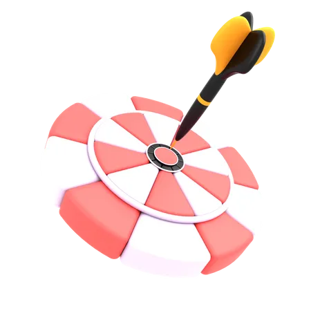 Arrow Target 3D Illustration
