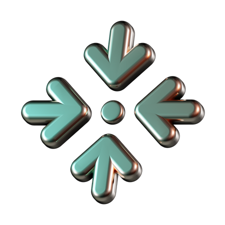 Arrow to dots  3D Icon