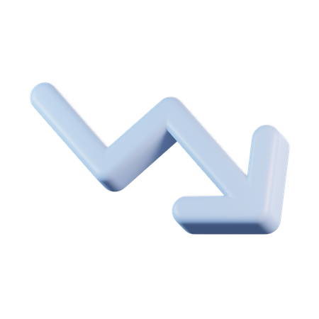 Arrow Trend Down  3D Icon