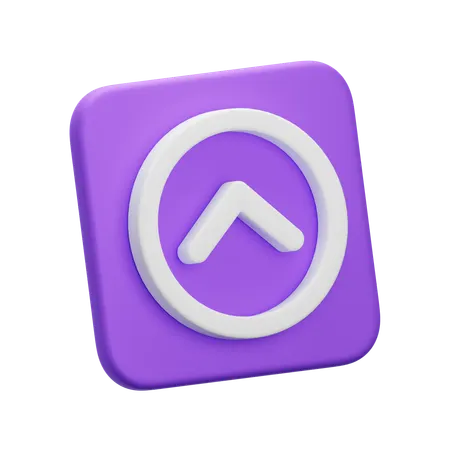 Arrow Up  3D Icon