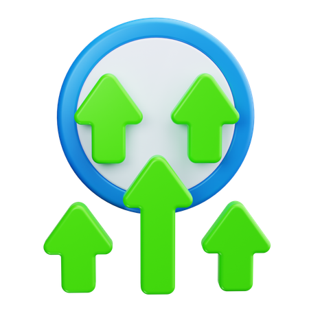 Arrow Up  3D Icon