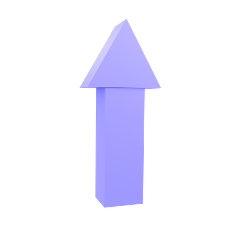 Arrow Up  3D Illustration