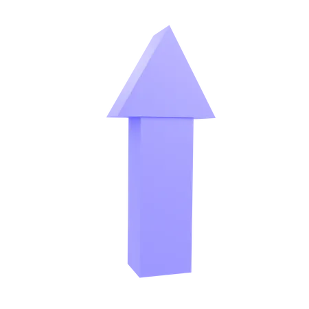 Arrow Up  3D Illustration