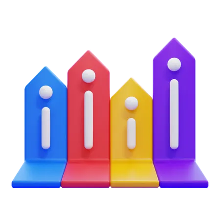 ARROW UP DIAGRAM  3D Icon